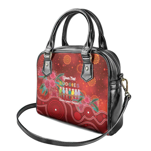 Australia Budgerigar Christmas Personalised Shoulder Handbag Budgies Hakea Have A Good Chrissie - Aussie Hoodie