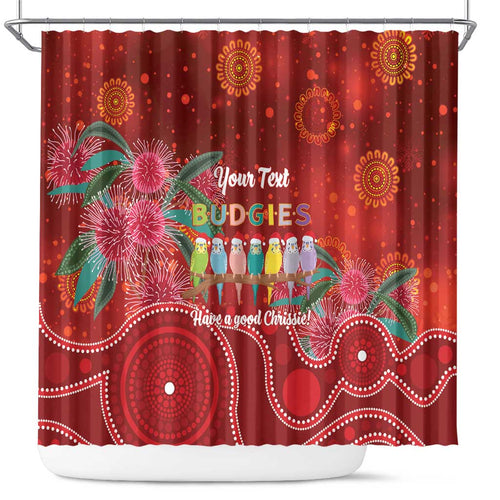 Australia Budgerigar Christmas Personalised Shower Curtain Budgies Hakea Have A Good Chrissie - Aussie Hoodie