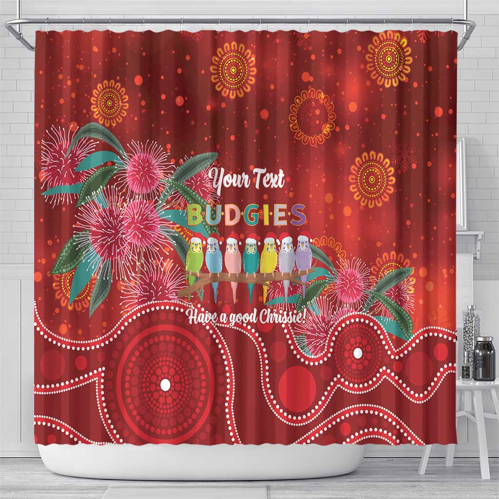 Australia Budgerigar Christmas Personalised Shower Curtain Budgies Hakea Have A Good Chrissie - Aussie Hoodie