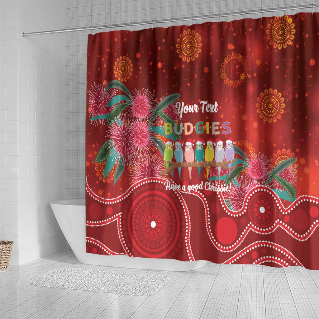 Australia Budgerigar Christmas Personalised Shower Curtain Budgies Hakea Have A Good Chrissie - Aussie Hoodie