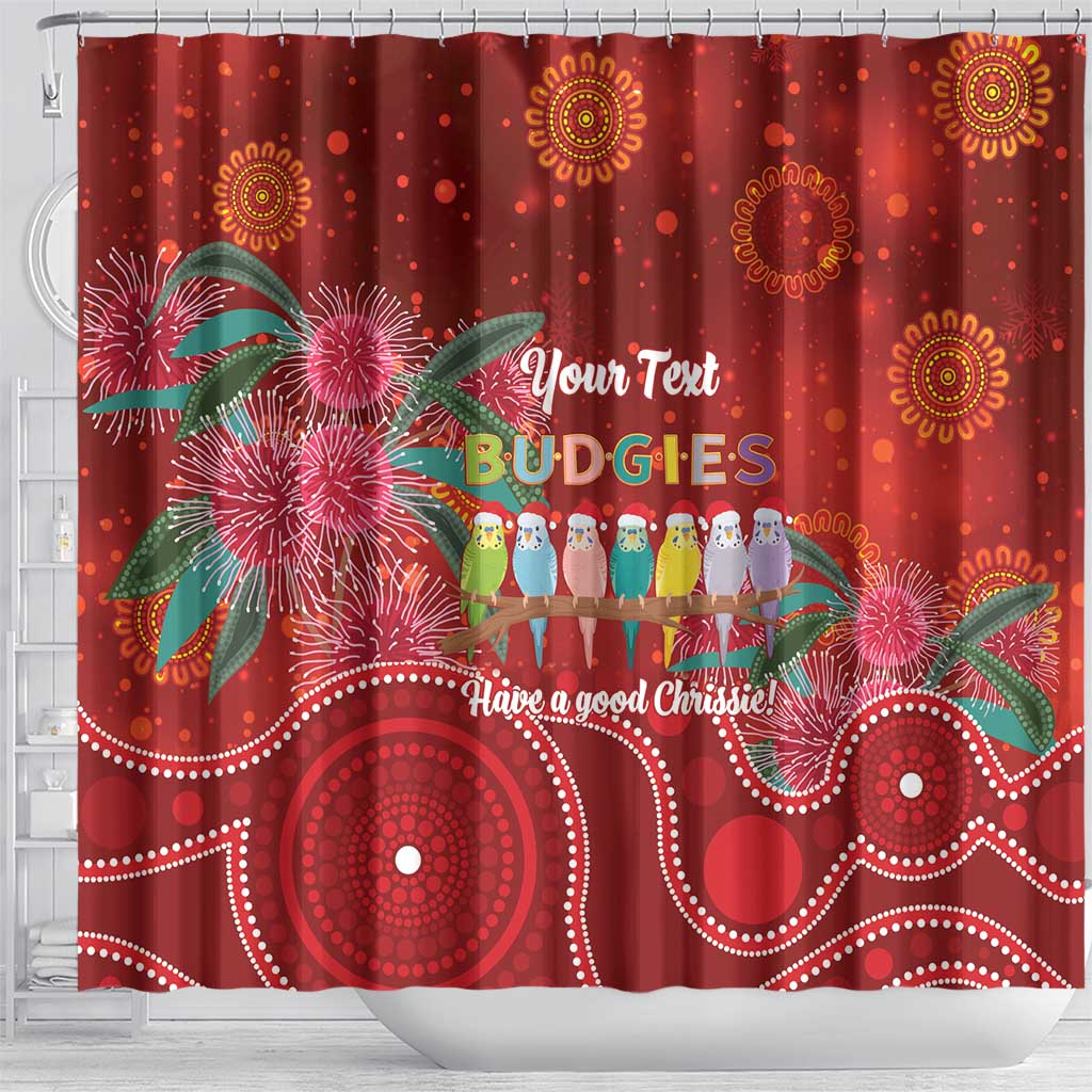 Australia Budgerigar Christmas Personalised Shower Curtain Budgies Hakea Have A Good Chrissie - Aussie Hoodie