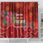 Australia Budgerigar Christmas Personalised Shower Curtain Budgies Hakea Have A Good Chrissie - Aussie Hoodie