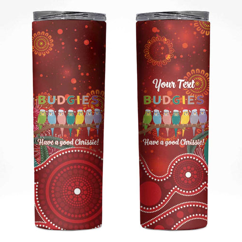 Australia Budgerigar Christmas Personalised Skinny Tumbler Budgies Hakea Have A Good Chrissie - Aussie Hoodie
