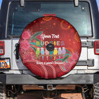Australia Budgerigar Christmas Personalised Spare Tire Cover Budgies Hakea Have A Good Chrissie - Aussie Hoodie