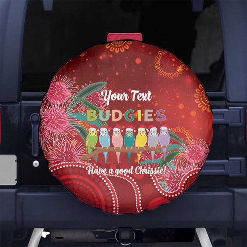 Australia Budgerigar Christmas Personalised Spare Tire Cover Budgies Hakea Have A Good Chrissie - Aussie Hoodie