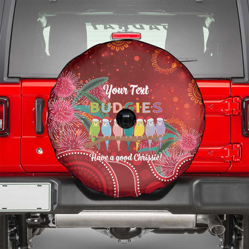 Australia Budgerigar Christmas Personalised Spare Tire Cover Budgies Hakea Have A Good Chrissie - Aussie Hoodie