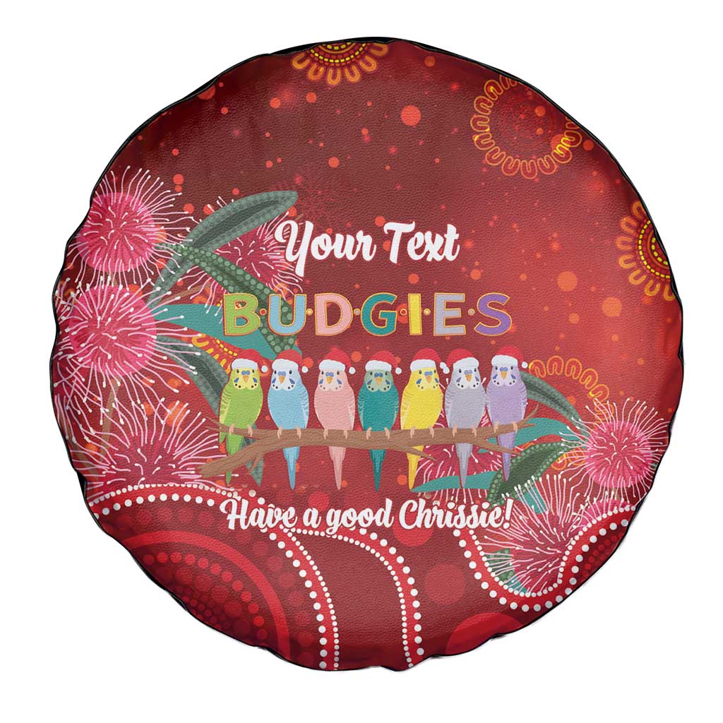 Australia Budgerigar Christmas Personalised Spare Tire Cover Budgies Hakea Have A Good Chrissie - Aussie Hoodie