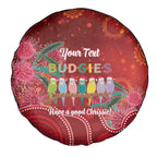 Australia Budgerigar Christmas Personalised Spare Tire Cover Budgies Hakea Have A Good Chrissie - Aussie Hoodie