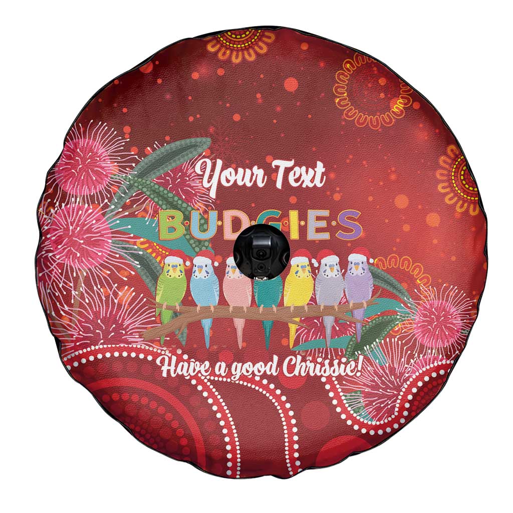 Australia Budgerigar Christmas Personalised Spare Tire Cover Budgies Hakea Have A Good Chrissie - Aussie Hoodie