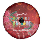 Australia Budgerigar Christmas Personalised Spare Tire Cover Budgies Hakea Have A Good Chrissie - Aussie Hoodie