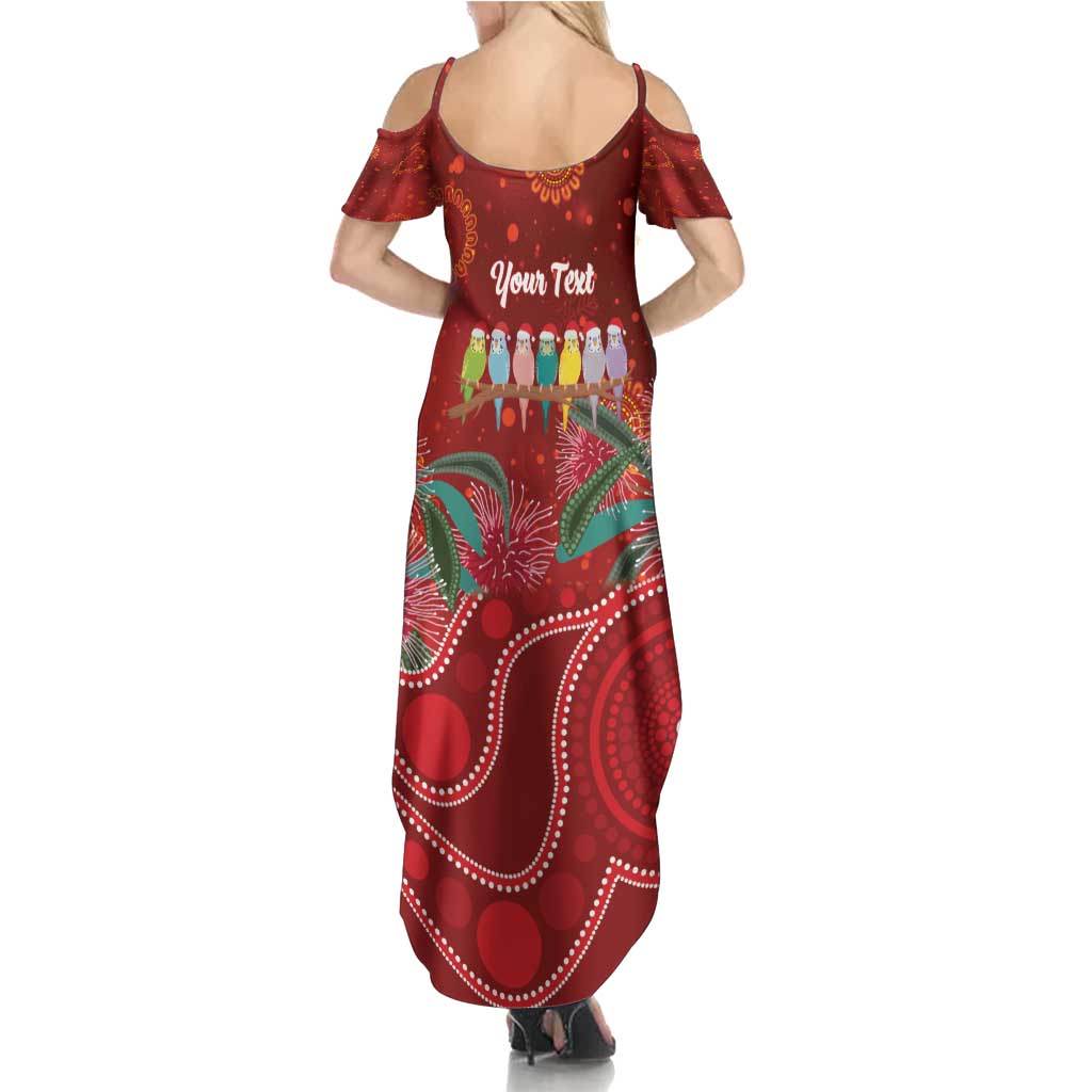 Australia Budgerigar Christmas Personalised Summer Maxi Dress Budgies Hakea Have A Good Chrissie - Aussie Hoodie