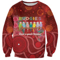 Australia Budgerigar Christmas Personalised Sweatshirt Budgies Hakea Have A Good Chrissie - Aussie Hoodie