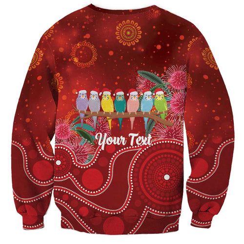 Australia Budgerigar Christmas Personalised Sweatshirt Budgies Hakea Have A Good Chrissie - Aussie Hoodie