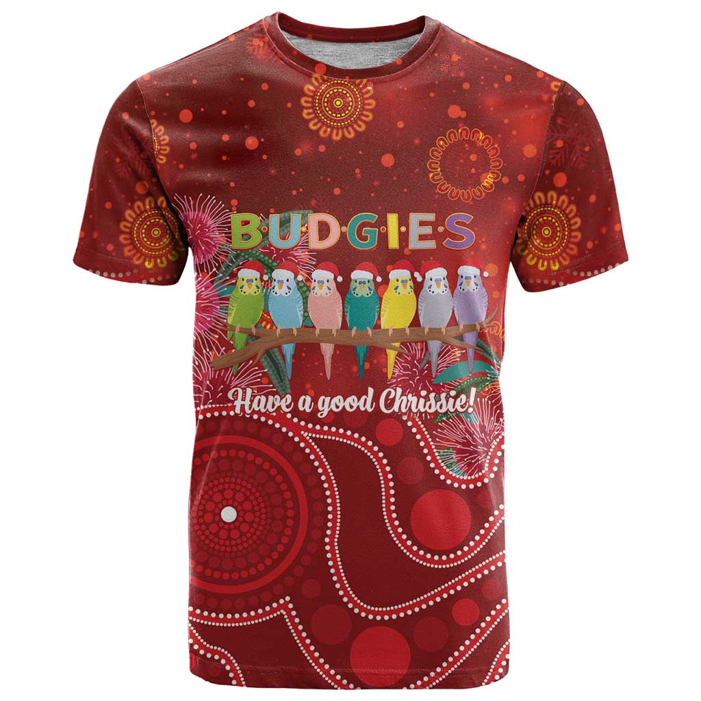 Australia Budgerigar Christmas Personalised T Shirt Budgies Hakea Have A Good Chrissie - Aussie Hoodie