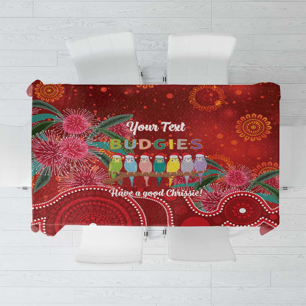 Australia Budgerigar Christmas Personalised Tablecloth Budgies Hakea Have A Good Chrissie - Aussie Hoodie