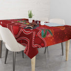 Australia Budgerigar Christmas Personalised Tablecloth Budgies Hakea Have A Good Chrissie - Aussie Hoodie