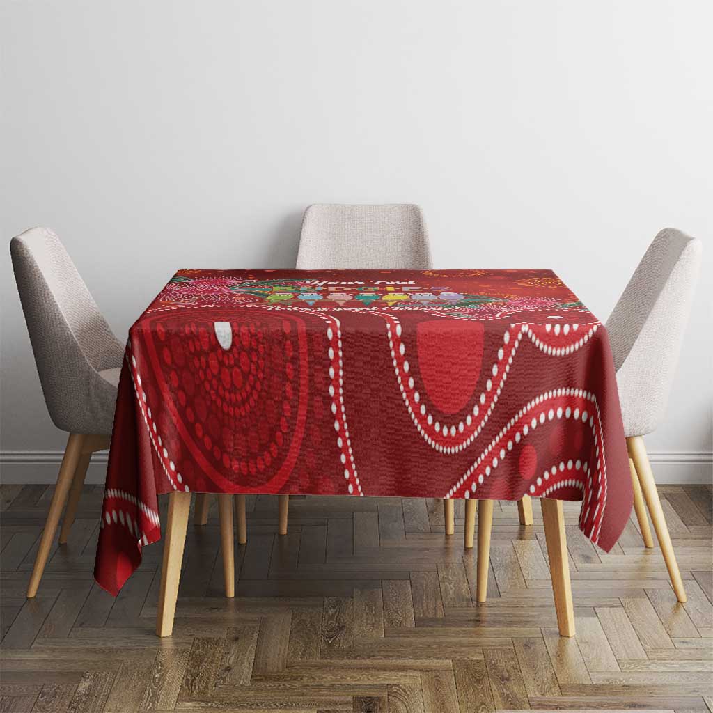 Australia Budgerigar Christmas Personalised Tablecloth Budgies Hakea Have A Good Chrissie - Aussie Hoodie