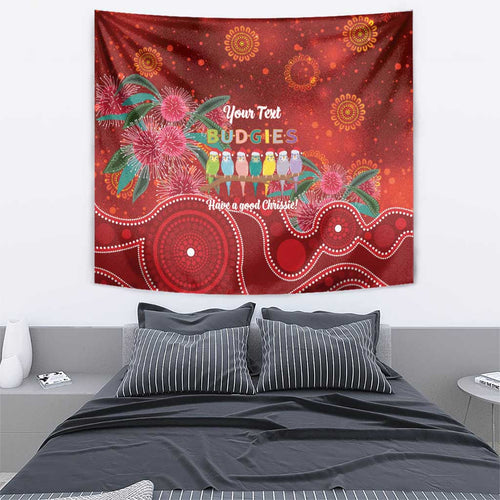Australia Budgerigar Christmas Personalised Tapestry Budgies Hakea Have A Good Chrissie - Aussie Hoodie