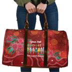 Australia Budgerigar Christmas Personalised Travel Bag Budgies Hakea Have A Good Chrissie - Aussie Hoodie