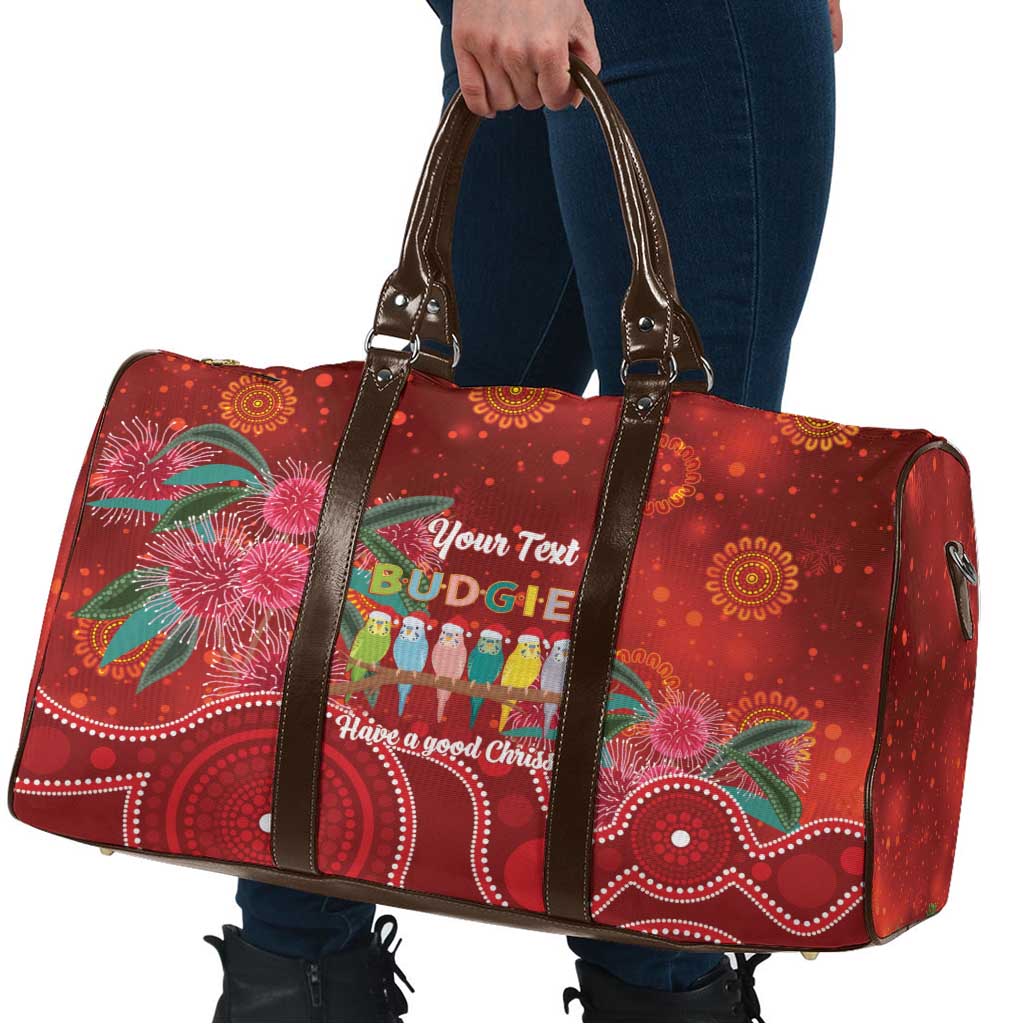 Australia Budgerigar Christmas Personalised Travel Bag Budgies Hakea Have A Good Chrissie - Aussie Hoodie