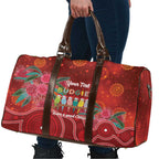 Australia Budgerigar Christmas Personalised Travel Bag Budgies Hakea Have A Good Chrissie - Aussie Hoodie