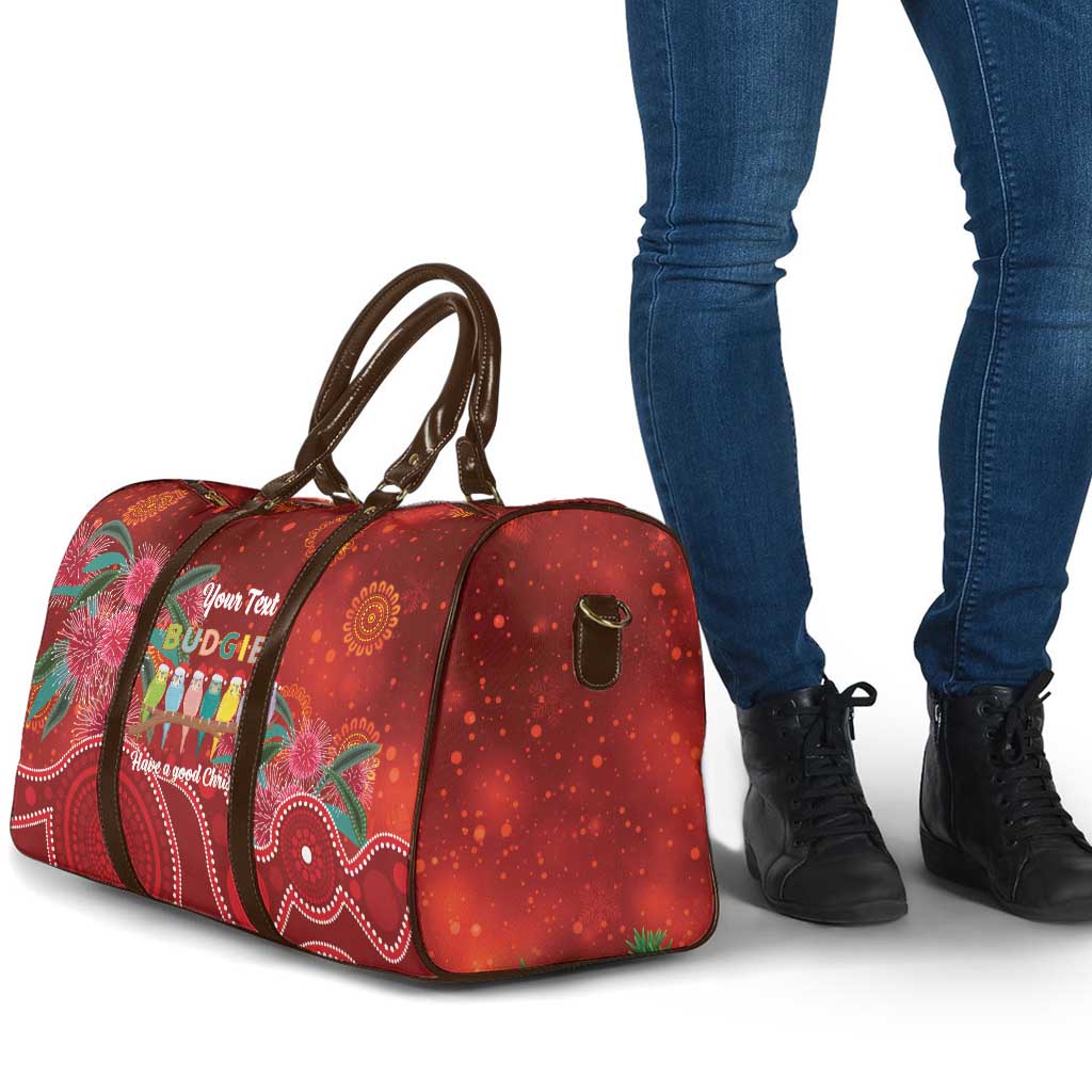 Australia Budgerigar Christmas Personalised Travel Bag Budgies Hakea Have A Good Chrissie - Aussie Hoodie