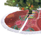 Australia Budgerigar Christmas Tree Skirt Budgies Hakea Have A Good Chrissie - Aussie Hoodie