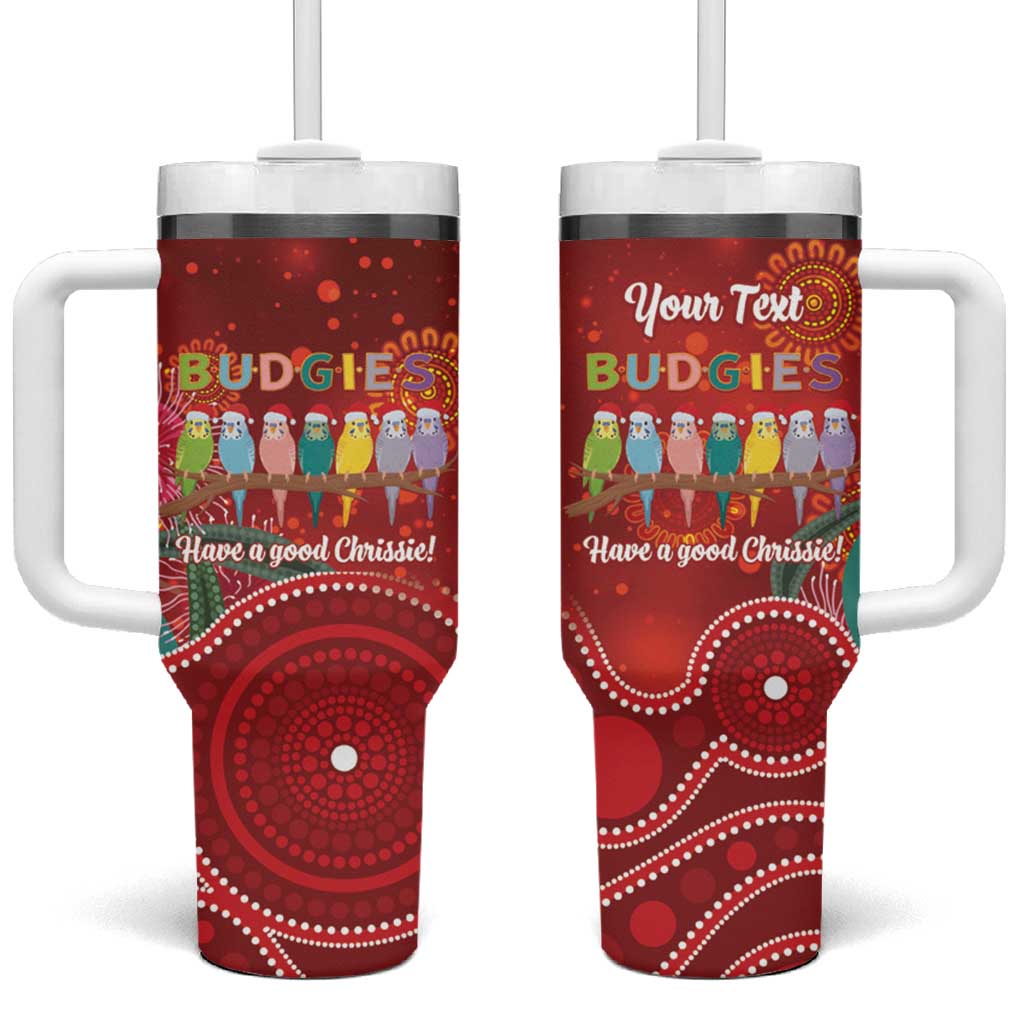 Australia Budgerigar Christmas Personalised Tumbler With Handle Budgies Hakea Have A Good Chrissie - Aussie Hoodie