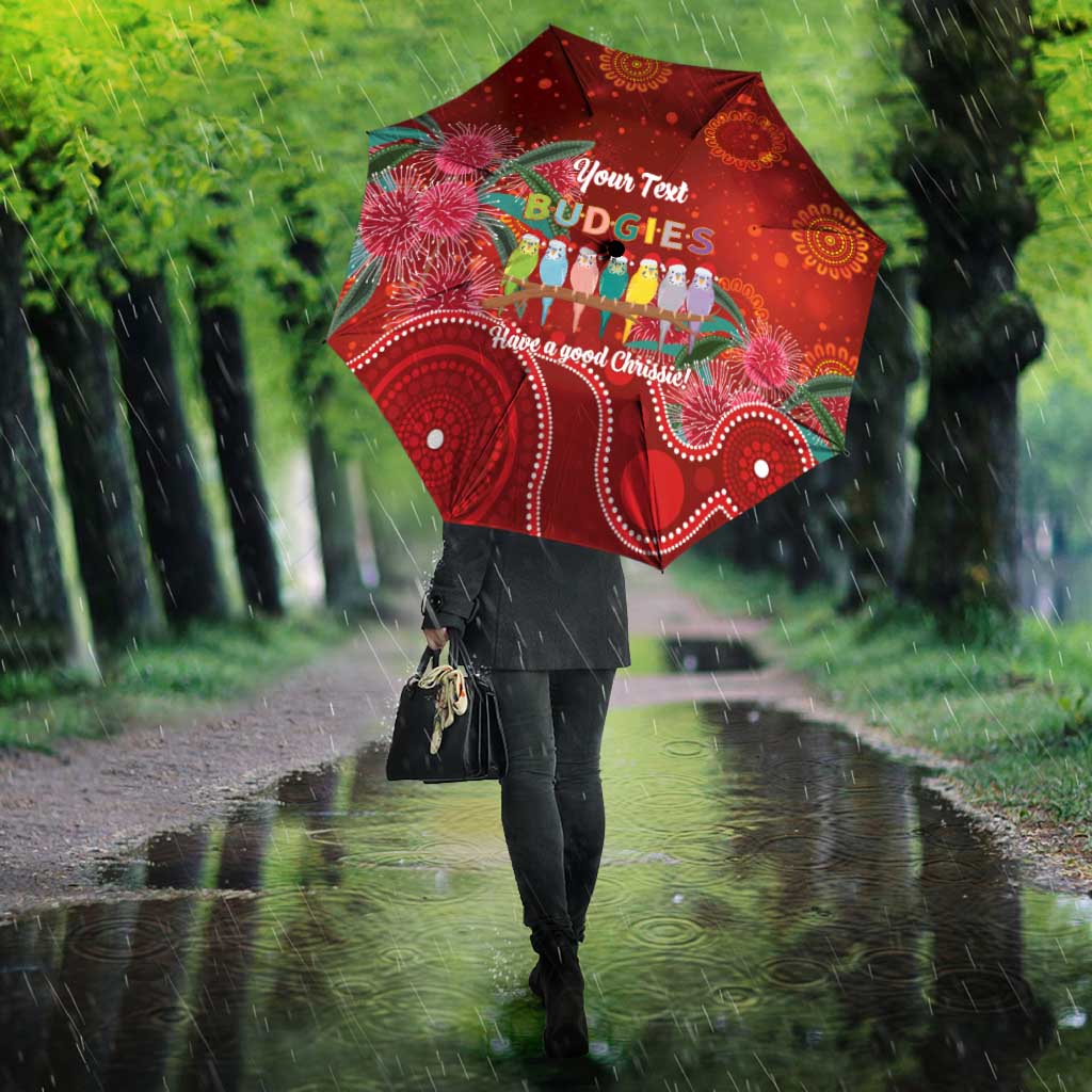 Australia Budgerigar Christmas Personalised Umbrella Budgies Hakea Have A Good Chrissie - Aussie Hoodie