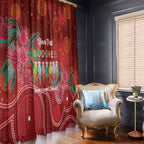 Australia Budgerigar Christmas Personalised Window Curtain Budgies Hakea Have A Good Chrissie - Aussie Hoodie