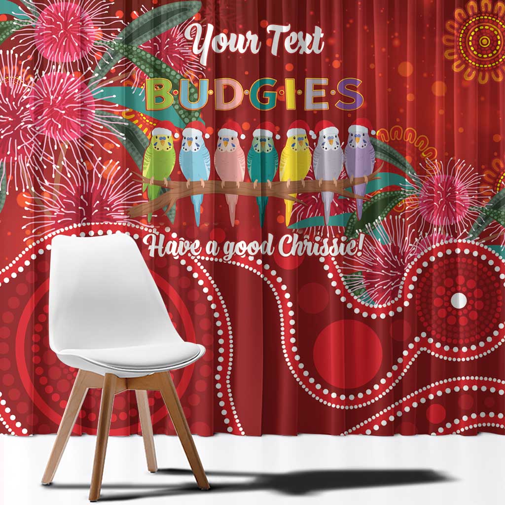 Australia Budgerigar Christmas Personalised Window Curtain Budgies Hakea Have A Good Chrissie - Aussie Hoodie