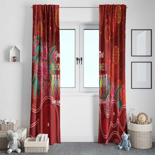 Australia Budgerigar Christmas Personalised Window Curtain Budgies Hakea Have A Good Chrissie - Aussie Hoodie