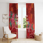 Australia Budgerigar Christmas Personalised Window Curtain Budgies Hakea Have A Good Chrissie - Aussie Hoodie