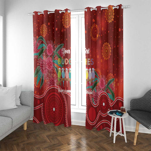 Australia Budgerigar Christmas Personalised Window Curtain Budgies Hakea Have A Good Chrissie - Aussie Hoodie