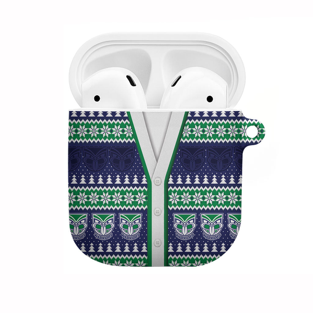 New Zealand Warriors Rugby Christmas AirPods Case Seamless Cardigan Inspired