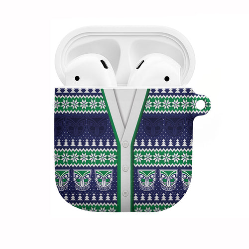 New Zealand Warriors Rugby Christmas AirPods Case Seamless Cardigan Inspired