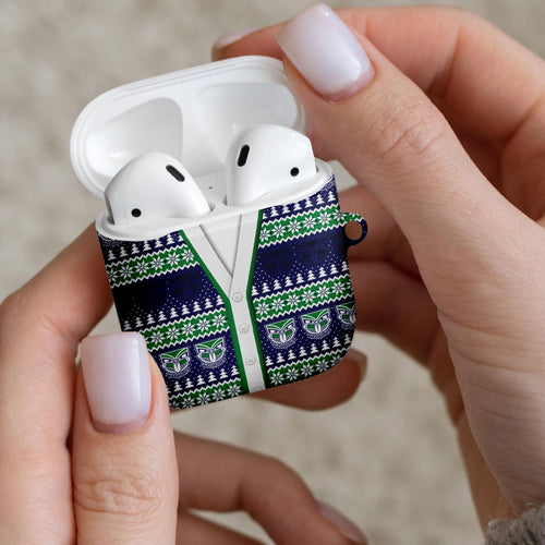New Zealand Warriors Rugby Christmas AirPods Case Seamless Cardigan Inspired