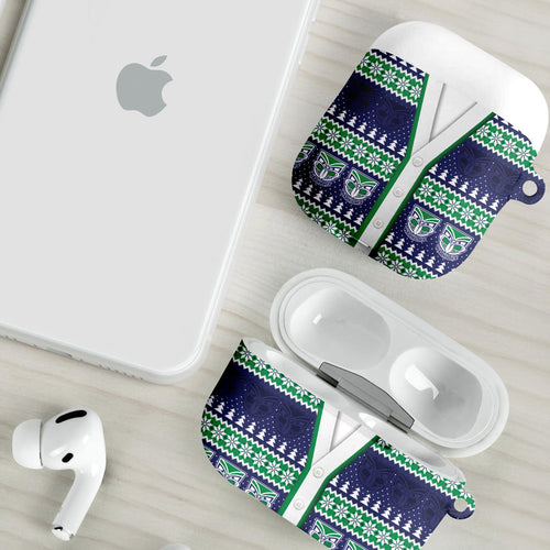 New Zealand Warriors Rugby Christmas AirPods Case Seamless Cardigan Inspired
