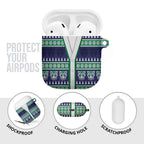 New Zealand Warriors Rugby Christmas AirPods Case Seamless Cardigan Inspired