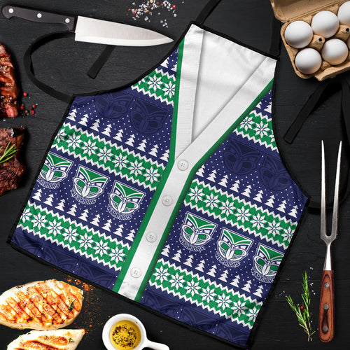 New Zealand Warriors Rugby Christmas Apron Seamless Cardigan Inspired