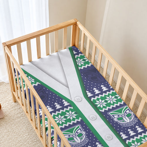 New Zealand Warriors Rugby Christmas Baby Bed Cover Seamless Cardigan Inspired