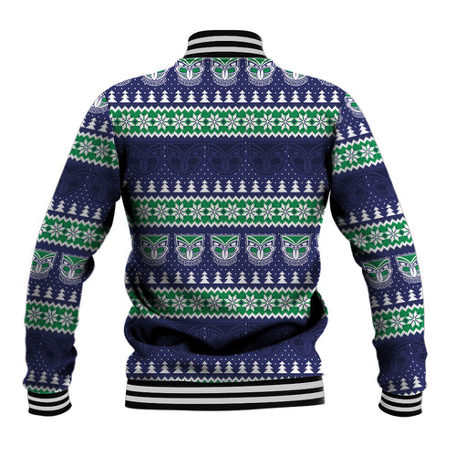 New Zealand Warriors Rugby Christmas Baseball Jacket Seamless Cardigan Inspired