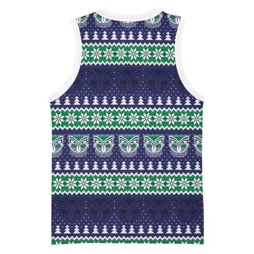 New Zealand Warriors Rugby Christmas Basketball Jersey Seamless Cardigan Inspired