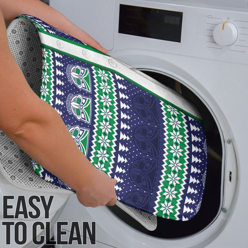 New Zealand Warriors Rugby Christmas Bathroom Set Seamless Cardigan Inspired