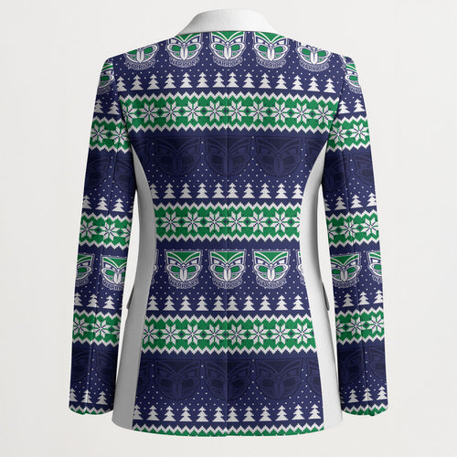 New Zealand Warriors Rugby Christmas Blazer Seamless Cardigan Inspired