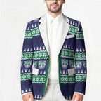 New Zealand Warriors Rugby Christmas Blazer Seamless Cardigan Inspired