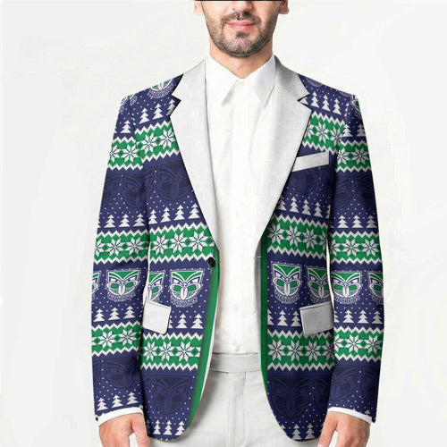 New Zealand Warriors Rugby Christmas Blazer Seamless Cardigan Inspired