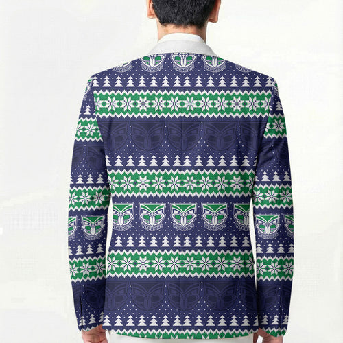 New Zealand Warriors Rugby Christmas Blazer Seamless Cardigan Inspired
