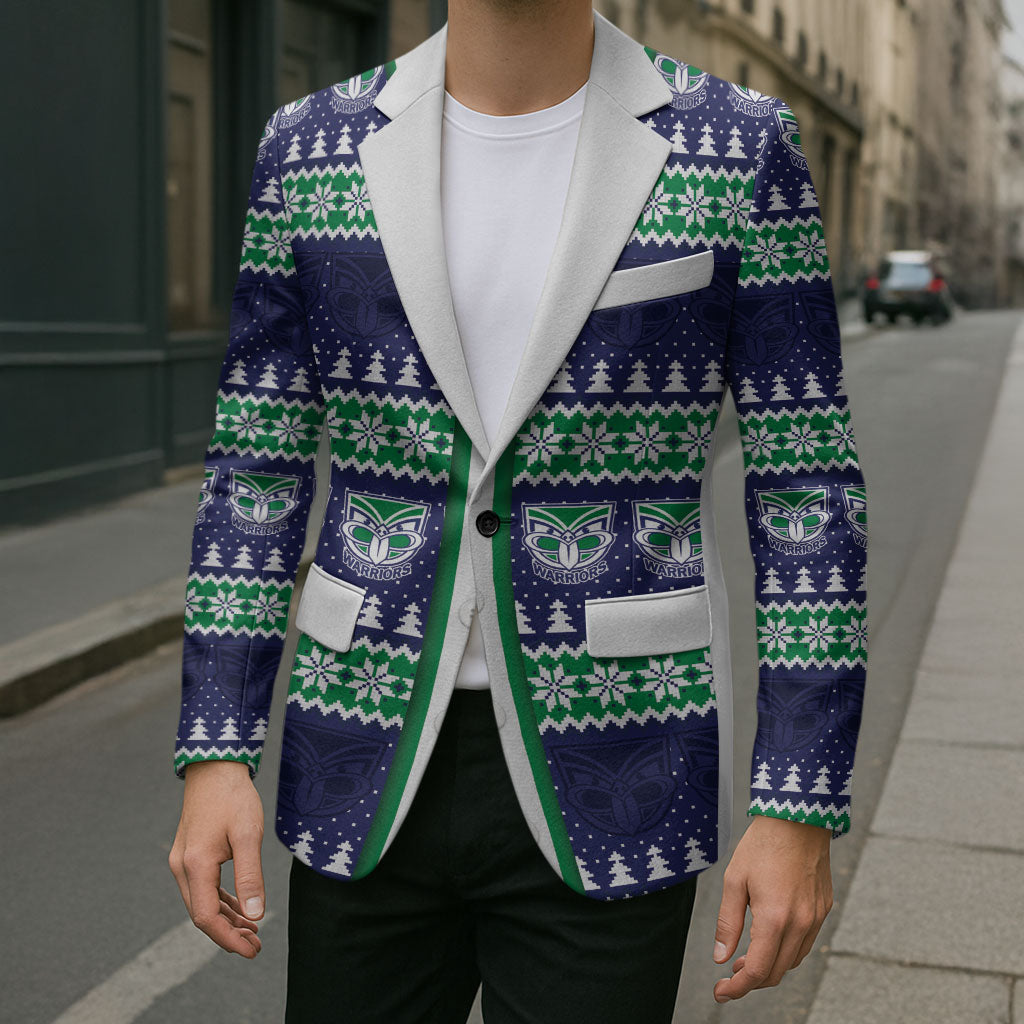 New Zealand Warriors Rugby Christmas Blazer Seamless Cardigan Inspired