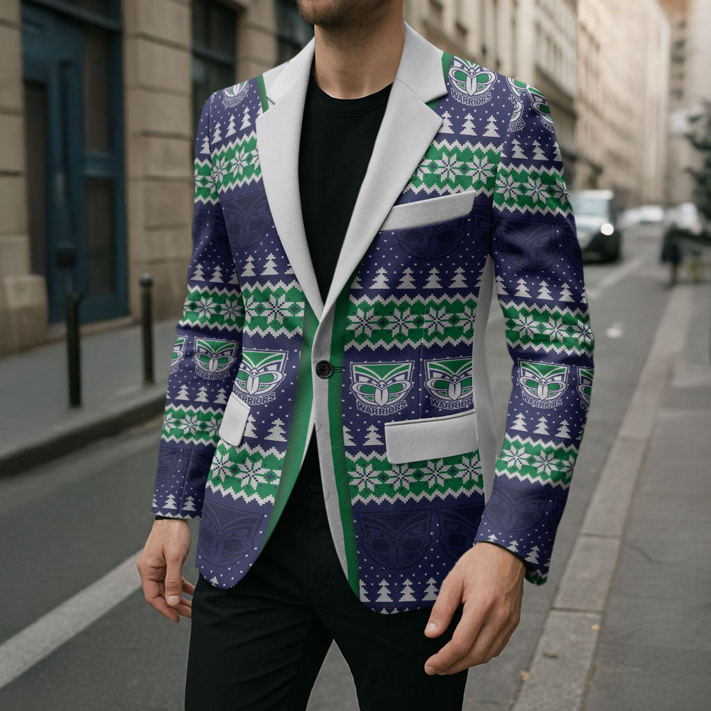 New Zealand Warriors Rugby Christmas Blazer Seamless Cardigan Inspired